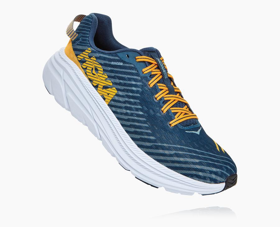 Running Shoes Mens - Hoka One One Rincon - Navy/White - GFHOEDK-97